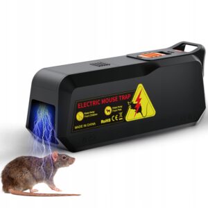 ELEKTRYCZNA PUŁAPKA ŁAPKA NA MYSZY PRĄDEM GRYZONIE Z ALARMEM DUŻA NAPIĘCIE